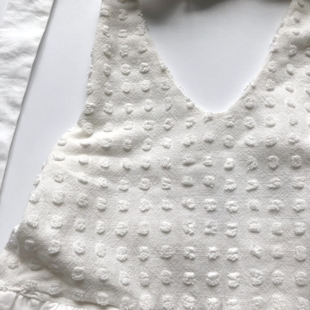 NWT Angelica Grace Designs Handmade Swiss Dot Halter Top - Picture 2 of 10